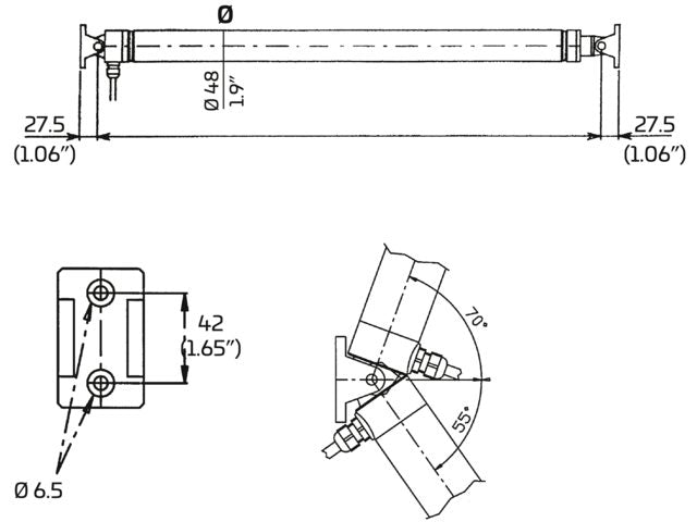 Ultraflex, AV 4512 Lucklyftare - slaglängd 450 mm (18") - 12V