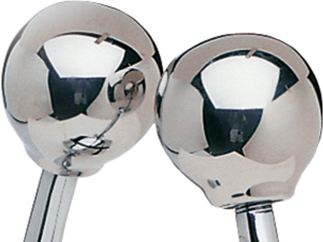 Ultraflex, X55 Kula för kontrollbox B103 och B104, Kromad gjuten aluminium - 1 st.