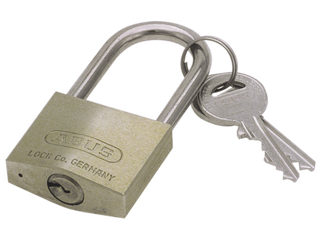 Abus, Hængelås 24 mm, Messingkrop med hærdet stålbøjle, 2 nøgler – Størrelse: 40mm, 3 Stk