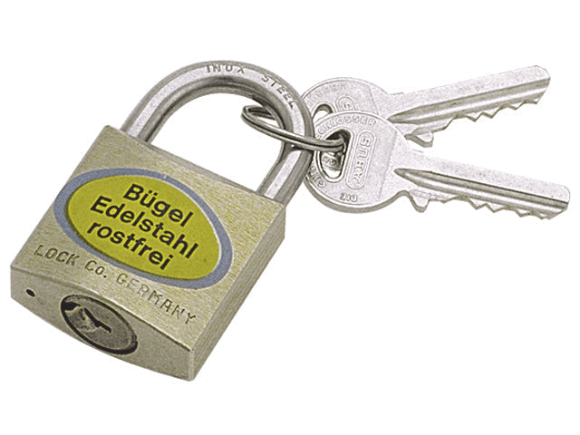Abus, Hængelås 85IB, Messingkrop og Rustfri Stål, 2 Nøgler – Størrelse: 40mm