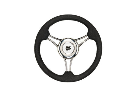 NauticPro.dk | Ultraflex, V21B Hjul Rustfrit Stål 350 PU-Sort, 3/4" Standardkegle