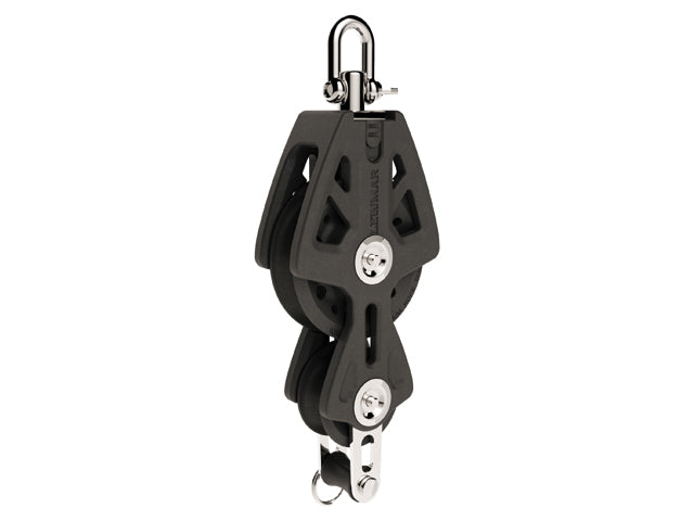 Lewmar, MM VIOLINBLOK BKT, Sort - Synchro Series – Størrelse: 72