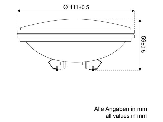 Talamex, tätad LED-stråle PAR 36, 4,5W, IP65 (1 st)