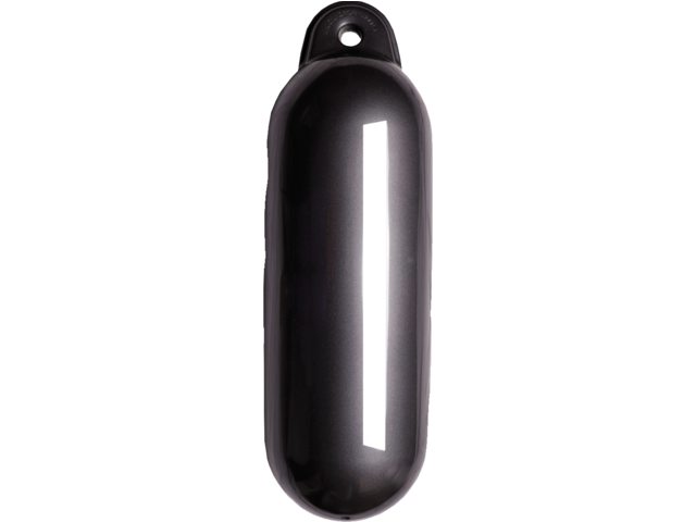 NauticPro.dk | Talamex, Drop Fender 5, antracitgrå, Ø 30cm, 1 stk, let oppustelig med kugleventil