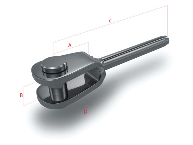 Gaffelterminal 6mm (02310306)