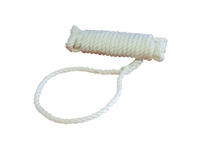 Landvast polypropyleen 12mm 8m wit