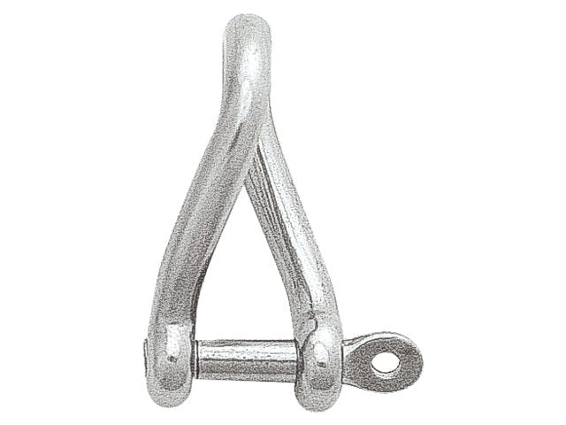 Talamex, Snoet sjækkel kort låsestift, AISI 316, 589081 – Størrelse: 10mm