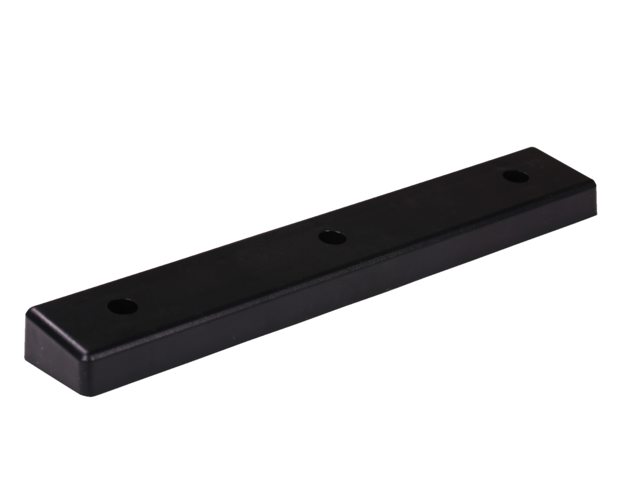 Plastic alu-vloer houder zwart