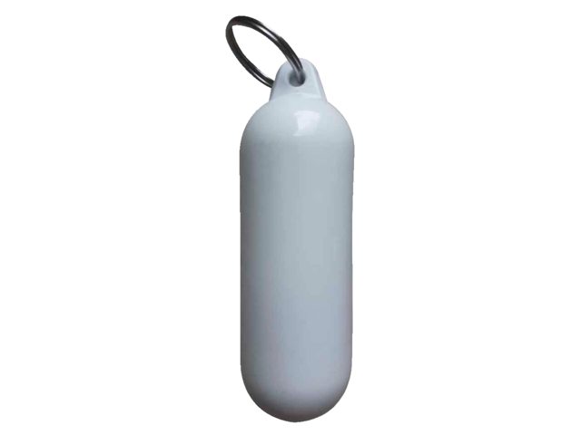 Sleutelhanger drop groot wit