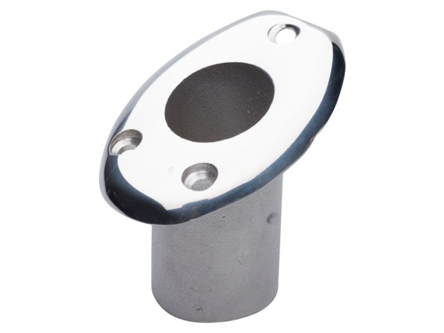 Vlaggenstokhouder snap-lock flush RVS Ø25mm