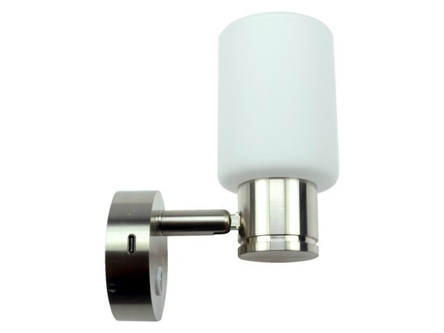 Led wandlamp Girare 10-30V dimbaar met USB-C snellader