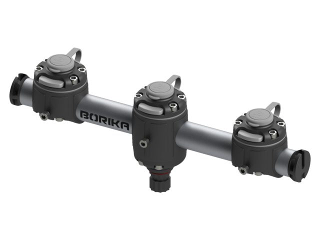 Borika ronde rail met 3 montage voeten 350mm