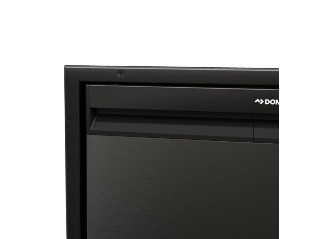 Universeel inbouwframe zwart rvs NRX60