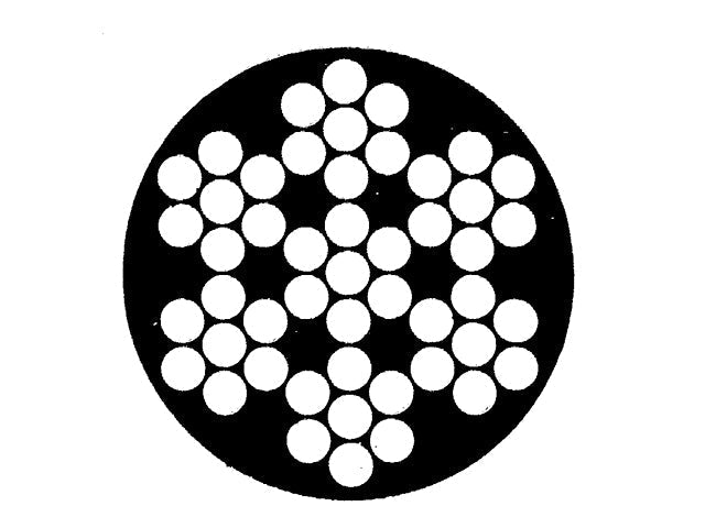 Talamex, Søgelænderwire 7X7, Rustfrit stål AISI 316, PVC-beklædt, 250 m – Størrelse: 6-9 MM