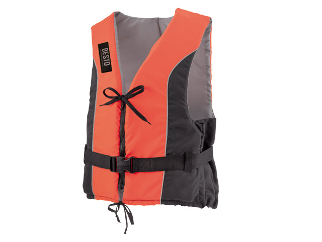 Besto, Dinghy Zipper 50N, orange/sort – Størrelse: XXL