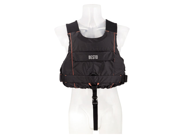 Besto, Sailor Universal Flydevest Sort/Orange 50N – Størrelse: XL