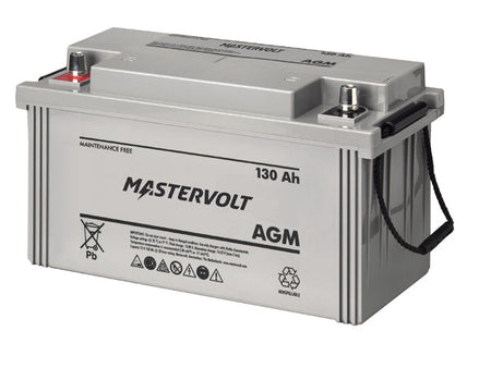 NauticPro.dk | Mastervolt, AGM 12/130 Ah - Vedligeholdelsesfri Batteri med Glasfiberteknologi