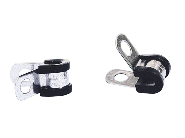JCS Hi-Grip, P-Clip Rustfri 15mm med Gummibeskyttelse, 6,5mm Montering – Størrelse: 16mm, 25 Stk