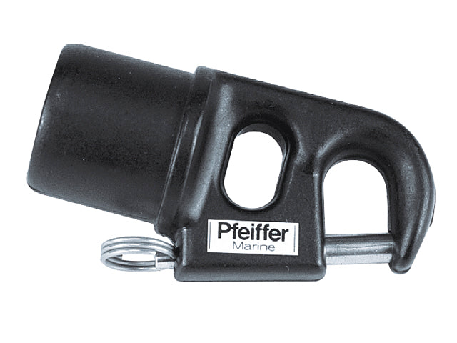 Pfeiffer, Beslag Spilestage, Smedet Aluminium, Sort Anodiseret – Størrelse: 30mm