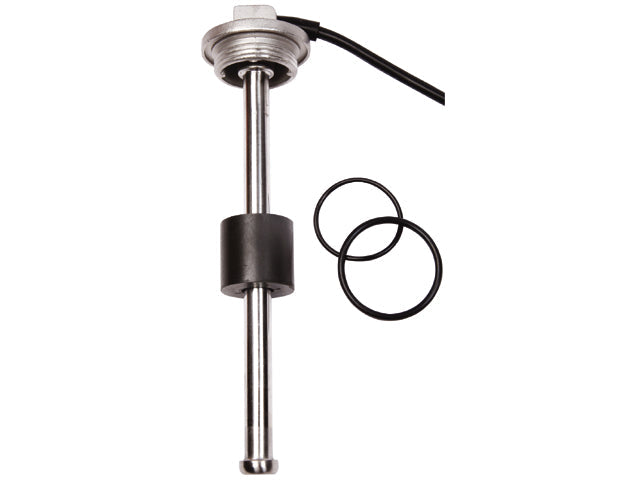 Wema, Sensor Brændstof/Vand, Rustfri AISI 316, 12/24V, 1 1/4" BSP, 0-190 Ohm, 0,5 m Kabel, Ø 55 mm Flange, ISO8846 – Størrelse: 40cm