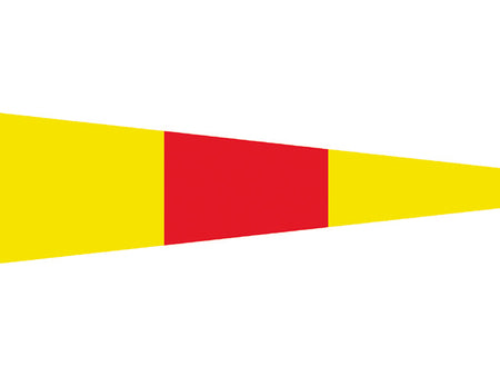 NauticPro.dk | Talamex, Signalflag 30x36 cm nr. 0, 1 stk