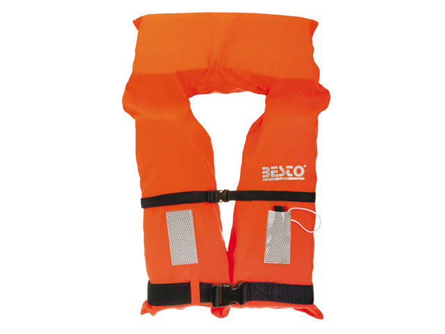 Besto, Opbevaringsløsning med reflekterende overflader, Fluororange, ISO 12402-4,  MB – Størrelse: JUNIOR 30-40kg (50N)