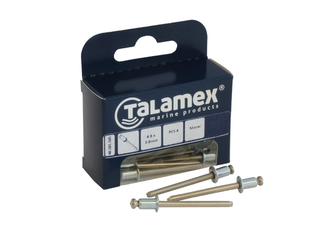 Talamex, Monel Nitter med Rustfri Stålstift, 40.101.510 – Størrelse: 4,0X5,8 MM