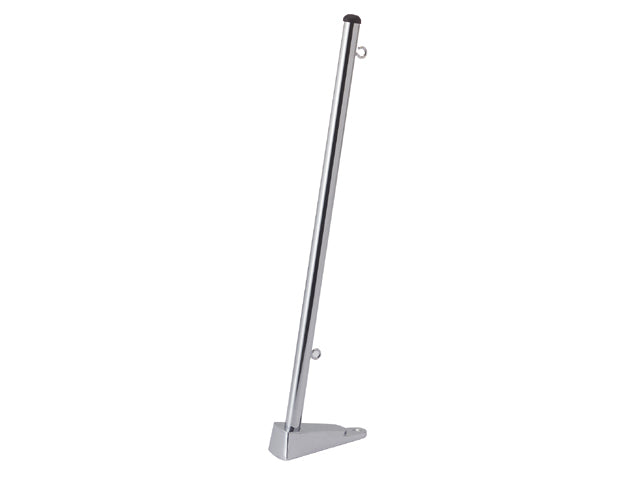 Talamex, Flagstang med Fod i Forkromet Messing, Kliksystem – Størrelse: 50cm