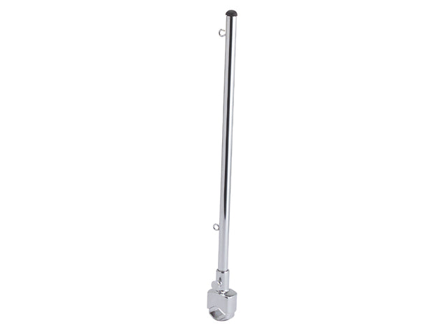 Talamex, Flagstang med Kliksystem og Stilleskrue, Forkromet Messing – Størrelse: 35cm
