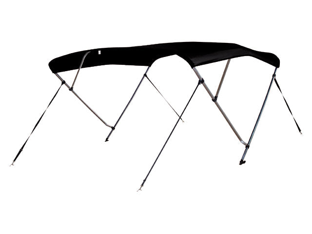 Talamex, Bimini Top Deluxe 3 Buer - Sort, 600D Polyester – Størrelse: 183x137-152x117 CM