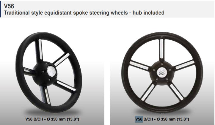 Ultraflex, V56 Ratt, Svart/Krom, Ø 350 mm (1 st)