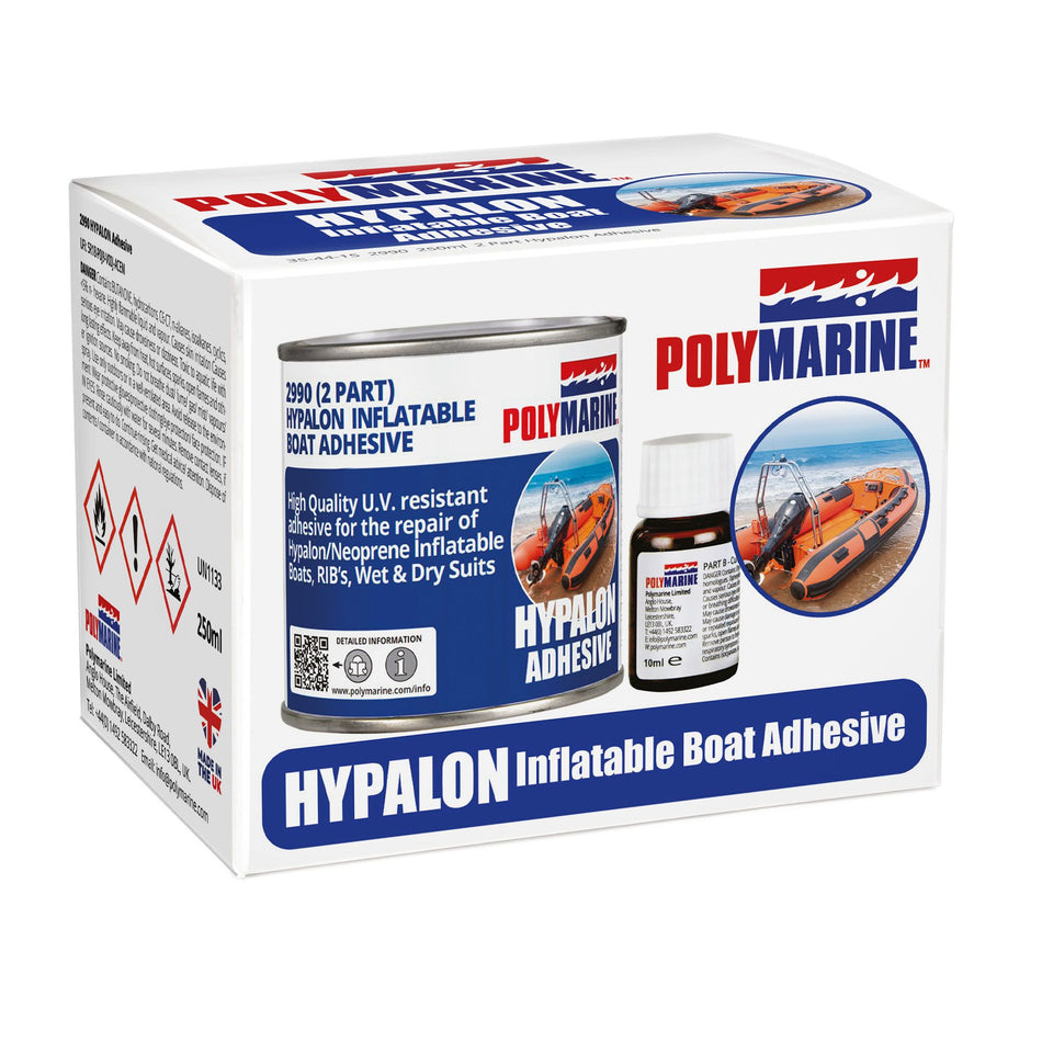 Polymarine, 2-komponentslim för Hypalon, 250 ml (354415)