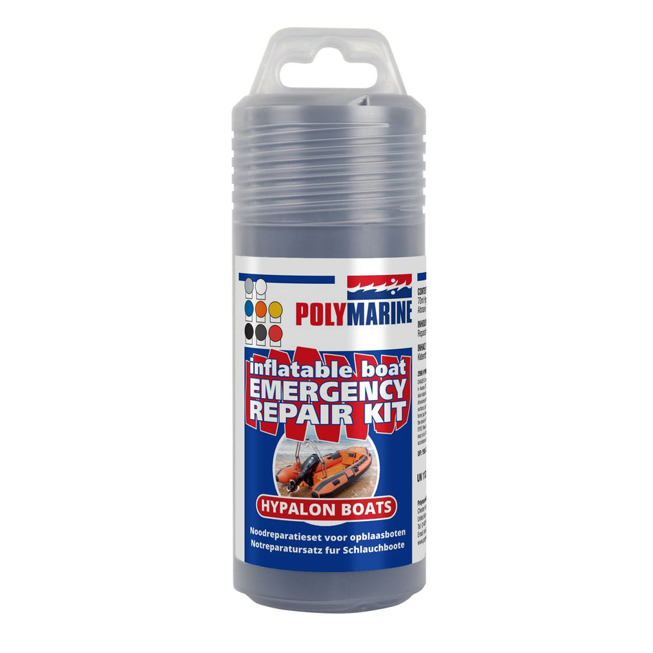 Polymarine, reparationssats för uppblåsbar båt, hypalon, grå (319910G)